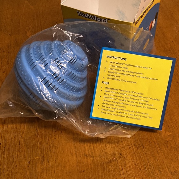 Wash Wizard Blue Ultimate Laundry Ball Washes 1500 Loads Hypoallergenic - Picture 9 of 11